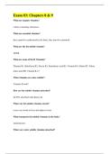Exam &num;3&colon; Chapters 8 & 9