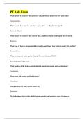 PT Aide Exam