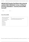 NRCME DOT Practice Test EXAM fully solved & updated 2025-2026&lpar;latest version verified for accuracy&rpar; &lpar;Questions &plus; Answers&rpar; Solved 100&percnt; Correct&excl;&excl;