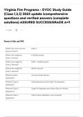 Virginia Fire Programs - EVOC Study Guide &lpar;Class 1&comma;2&comma;3&rpar; 2025 update &vert;comprehensive questions and verified answers &lpar;complete solutions&rpar; ASSURED SUCCESS&vert;GRADE A&plus;&excl;&excl;