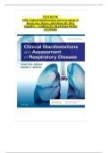 Test Bank &vert; Clinical Manifestations and Assessment of Respiratory Disease &vert; 8th Edition by Terry Des Jardins & George G&period; Burton &vert; Latest Update &vert; Verified Questions & Correct Answers