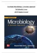 Test Bank for Microbiology&colon; A Systems Approach 7th Edition &vert; Marjorie Kelly Cowan & Heidi Smith &vert; 2025&sol;2026 Updated Exam Q&A &vert; Verified Correct Answers