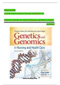Test Bank for Genetics and Genomics in Nursing and Health Care 2nd Edition &vert; Theresa A&period; Beery &vert; 2025&sol;2026 Updated Exam Questions & Verified Correct Answers