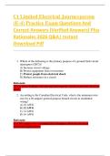 Ct Limited Electrical Journeyperson  &lpar;E-4&rpar; Practice Exam Questions And  Correct Answers &lpar;Verified Answers&rpar; Plus  Rationales 2026 Q&A&vert; Instant  Download Pdf 