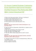 Ct Access Control Systems Contractor  Exam Questions And Correct Answers  &lpar;Verified Answers&rpar; Plus Rationales 2026  Q&A&vert; Instant Download Pdf 