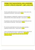 TFM01 TEST QUESTIONS AND ANSWERS &vert; LATEST UPDATE 2026&sol;2027 &vert; 100&percnt; SOLVED&period;