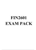 FIN2601 LATEST EXAM PACK