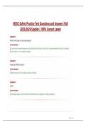 MSSC Safety Practice Test Questions and Answers &vert;Fall  2025&sol;2026 Update &vert; 100&percnt; Correct Latest