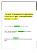 WGU D440 HESI Nutrition Exam Questions and Correct Answers &lpar;100&percnt; Verified&rpar; Latest Update 2026&sol;2027 &vert; Graded A&plus;&period;