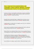 WGU C180 TEST EXAM QUESTIONS AND ANSWERS LATEST UPDATE 2026&sol;2027 &vert; EXPERT VERIFIED SOLUTIONS &vert; GUARANTEED PASS&excl;&excl;