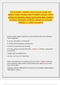 FNP III EXAM 1 NEWEST 2025 ACTUAL EXAM TEST BANK&vert; FAMILY NURSE PRACTITIONER 3 EXAM 1 WITH COMPLETE 400 REAL EXAM QUESTIONS AND CORRECT DETAILED ANSWERS &lpar;VERIFIED ANSWERS&rpar; ALREADY GRADED A&plus; &lpar;MOST RECENT&excl;&excl;&rpar;