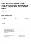 NYREI School Exam 2025 REAL EXAM QUESTIONS &vert;MOST TESTED QUESTIONS AND CORRECT ANSWERS &vert;100&percnt; ACCURATE&vert;GET IT RIGHT&excl;&excl;