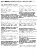 Gero HESI Practice Questions and Answers Rated A