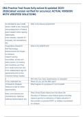 CRA Practice Test Exam fully solved & updated 2025-  2026&lpar;latest version verified for accuracy&rpar; ACTUAL VERSION  WITH VERIFIED SOLUTIONS 