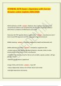 HTHRHSC 4570 Exam 1 Questions with Correct Answers Latest Update 2025&sol;2026