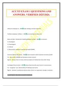 ACC333 EXAM 1 QUESTIONS AND ANSWERS&period; VERIFIED 2025&sol;2026&period;