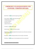 PRE AMEDD DCC AND BOLC EXAM QUESTIONS AND ANSWERS&period; VERIFIED 2025&sol;2026&period;