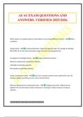 AU 61 EXAM QUESTIONS AND ANSWERS&period; VERIFIED 2025&sol;2026&period;