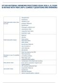   ATI RN MATERNAL NEWBORN PROCTORED EXAM 2026 A&comma; B&comma; EXAM  & RETAKE WITH NGN 100&percnt; CORRECT QUESTIONS AND ANSWERS