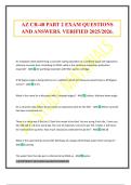AZ CR-48 PART 2 EXAM QUESTIONS AND ANSWERS&period; VERIFIED 2025&sol;2026&period;