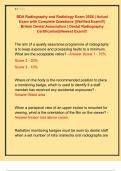 BDA Radiography and Radiology Exam 2026 &vert; Actual  Exam with Complete Questions &vert;&vert;Verified Exam&excl;&excl;&excl;&vert;  British Dental Association &vert; Dental Radiography  Certification&vert;&vert;Newest Exam&excl;&excl;&excl;