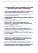 &lpar;NUR 2092&rpar; NUR2092 HEALTH ASSESSMENT FINAL EXAM WITH COMPLETE SOLUTIONS LATEST UPDATE&excl;&excl;