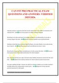 CAN FIT PRO PRACTICAL EXAM QUESTIONS AND ANSWERS&period; VERIFIED 2025&sol;2026&period;