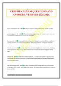 CEBS RPA 2 EXAM QUESTIONS AND ANSWERS&period; VERIFIED 2025&sol;2026&period;