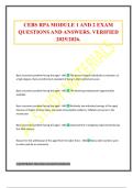 CEBS RPA MODULE 1 AND 2 EXAM QUESTIONS AND ANSWERS&period; VERIFIED 2025&sol;2026&period;