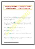 CEBS RPA1 MOD4 EXAM QUESTIONS AND ANSWERS&period; VERIFIED 2025&sol;2026&period;