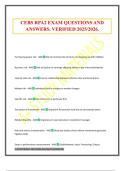 CEBS RPA2 EXAM QUESTIONS AND ANSWERS&period; VERIFIED 2025&sol;2026&period;