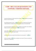 CEBS - RPA 2 EXAM QUESTIONS AND ANSWERS&period; VERIFIED 2025&sol;2026&period;