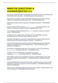 NIMS&sol;700 QUESTIONS & ANSWERS&lpar;RATED A&plus;&rpar;