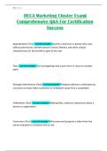 DECA Marketing Cluster Exam&vert; Comprehensive Q&A For Certification Success