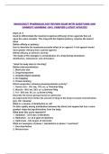 NAGELHOUT PHARMACOLOGY REVIEW EXAM WITH QUESTIONS AND CORRECT ANSWERS 100&percnt; VERIFIED LATEST UPDATE&excl;&excl;