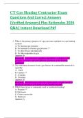 CT Gas Heating Contractor Exam  Questions And Correct Answers  &lpar;Verified Answers&rpar; Plus Rationales 2026  Q&A&vert; Instant Download Pdf  