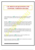 CJL 3038 EXAM QUESTIONS AND ANSWERS&period; VERIFIED 2025&sol;2026&period;