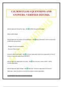CJL 3038 EXAM QUESTIONS AND ANSWERS&period; VERIFIED 2025&sol;2026&period;