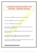 CJL3038 EXAM&num;2 QUESTIONS AND ANSWERS&period; VERIFIED 2025&sol;2026&period;