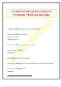 CJL3038 EXAM 1 QUESTIONS AND ANSWERS&period; VERIFIED 2025&sol;2026&period;