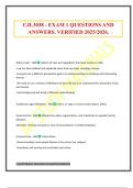 CJL3038 - EXAM 1 QUESTIONS AND ANSWERS&period; VERIFIED 2025&sol;2026&period;