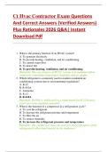 Ct Hvac Contractor Exam Questions  And Correct Answers &lpar;Verified Answers&rpar;  Plus Rationales 2026 Q&A&vert; Instant  Download Pdf 