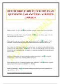 DUTCH BROS FLOW CHECK 2025 EXAM QUESTIONS AND ANSWERS&period; VERIFIED 2025&sol;2026&period;