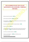 DUTCH BROS FLOW TEST EXAM QUESTIONS AND ANSWERS&period; VERIFIED 2025&sol;2026&period;