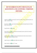 DUTCH BROS FLOW CHECK EXAM QUESTIONS AND ANSWERS&period; VERIFIED 2025&sol;2026