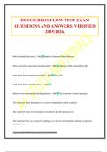 DUTCH BROS FLOW TEST EXAM QUESTIONS AND ANSWERS&period; VERIFIED 2025&sol;2026&period;