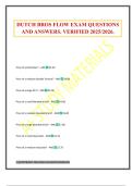 DUTCH BROS FLOW EXAM QUESTIONS AND ANSWERS&period; VERIFIED 2025&sol;2026&period;