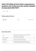 WGU C170 &lpar;2025&rpar; ACTUAL EXAM comprehensive questions and verified accurate solution &lpar;detailed & elaborated&rpar; 2025 TEST&excl;&excl;