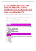 CT Oil Heating Contractor Exam  Questions And Correct Answers  &lpar;Verified Answers&rpar; Plus Rationales 2026  Q&A&vert; Instant Download Pdf 