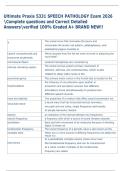 Ultimate Praxis 5331 SPEECH PATHOLOGY Exam 2026  Complete questions and Correct Detailed  Answersverified 100&percnt; Graded A&plus; BRAND NEW&excl;&excl; 